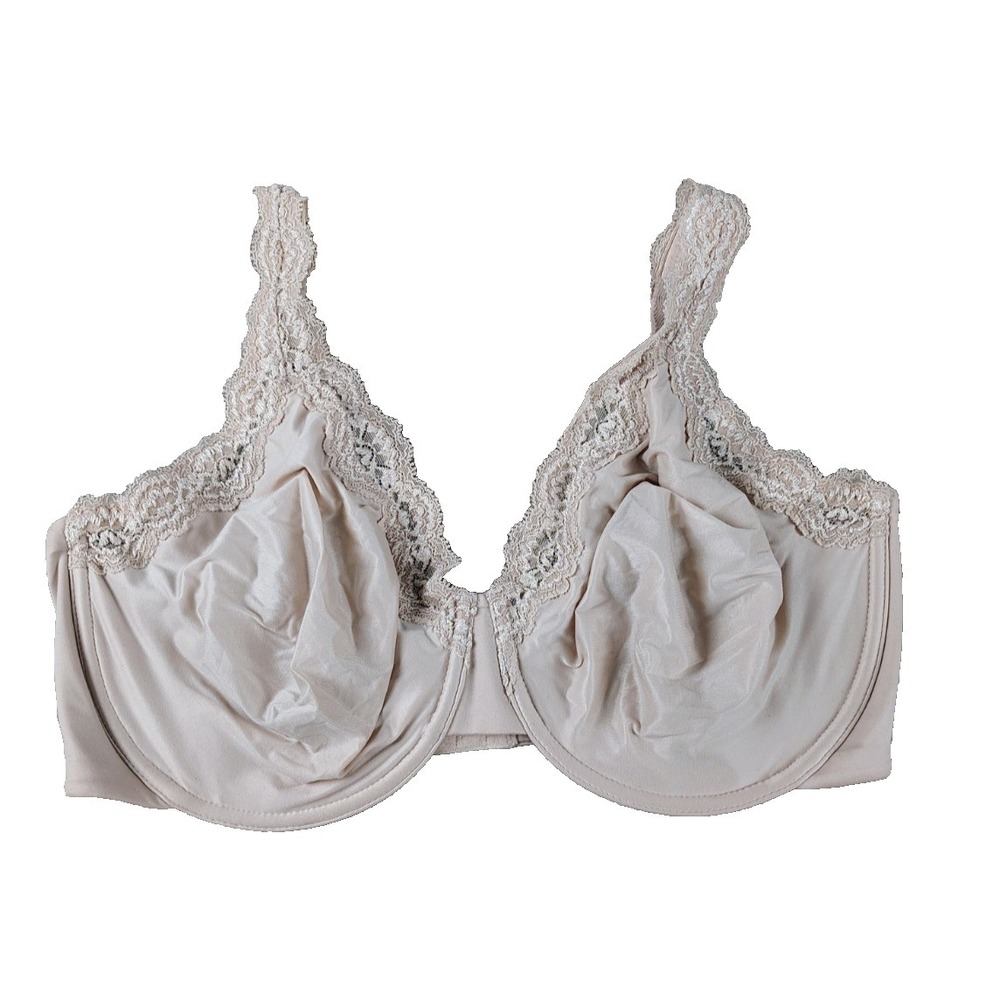 Wacoal 38G Underwire Unlined Bra 855301 Rose Lace Adjustable Softly Styled